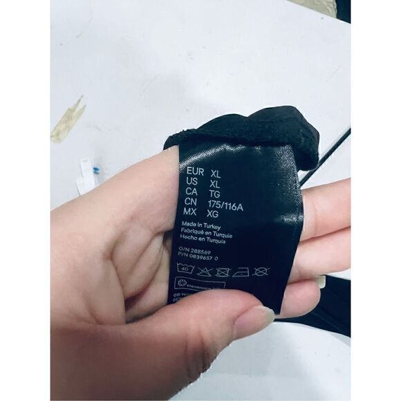 H&M black long sleeve body suit XL - Picture 5 of 12